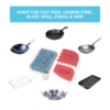 CAST IRON COOKWARE CLEANING KIT